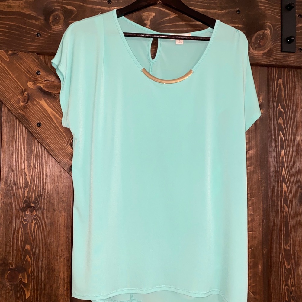 Misia aqua blue blouse